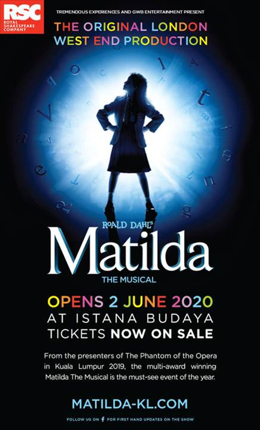 Catch Matilda The Musical in Kuala Lumpur This June