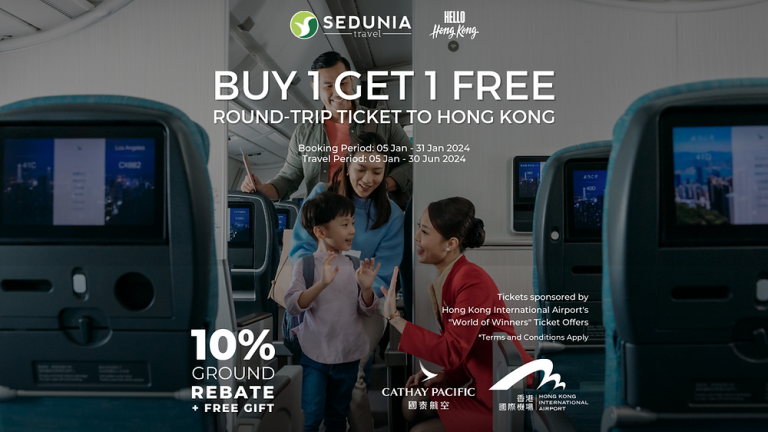 BREAKING NEWS: CATHAY PACIFIC OFFER BUY1 FREE 1 ROUND TRIP TICKET TO HONG KONG!!