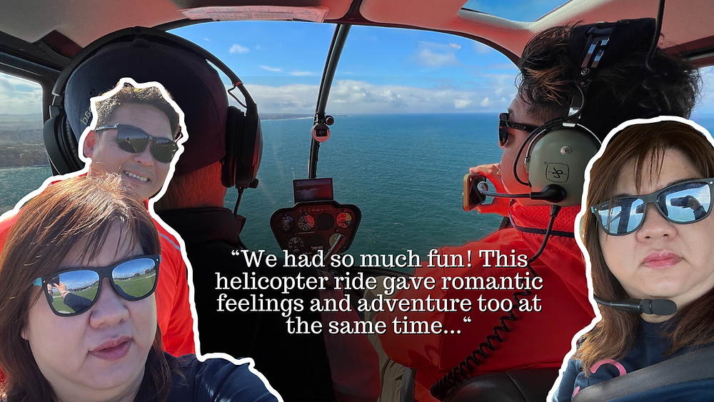 Couple Trip: Romanticizing our Anniversary on a Helicopter Ride on Great Ocean Road, Victoria, Australia