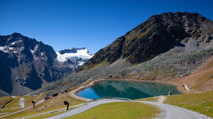 The Tiefenbach glacier in Sölden