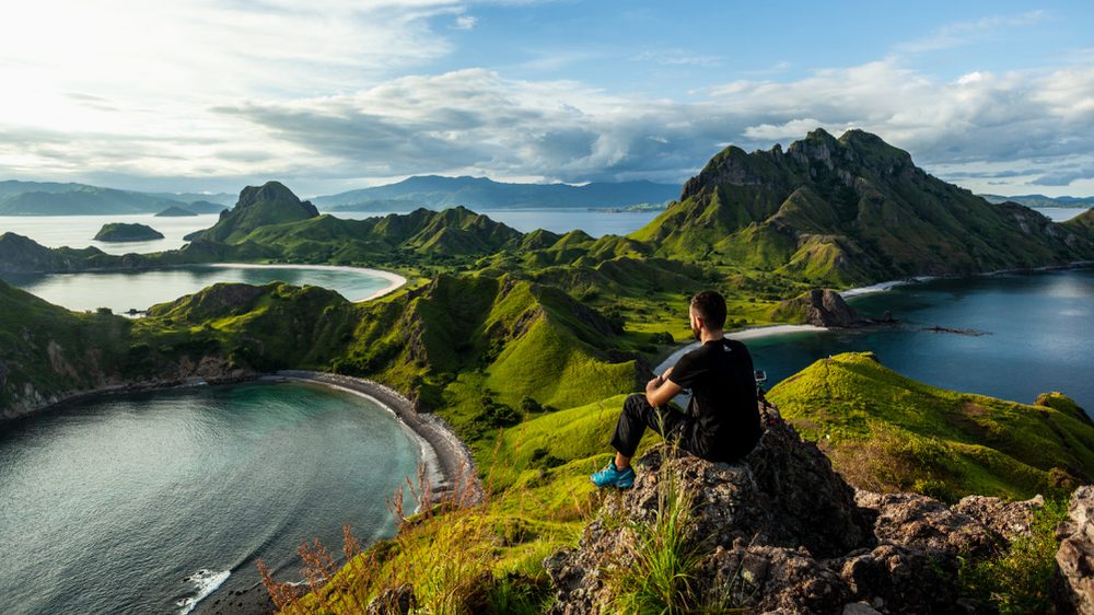 Padar Island panorama on a Komodo Island tour
