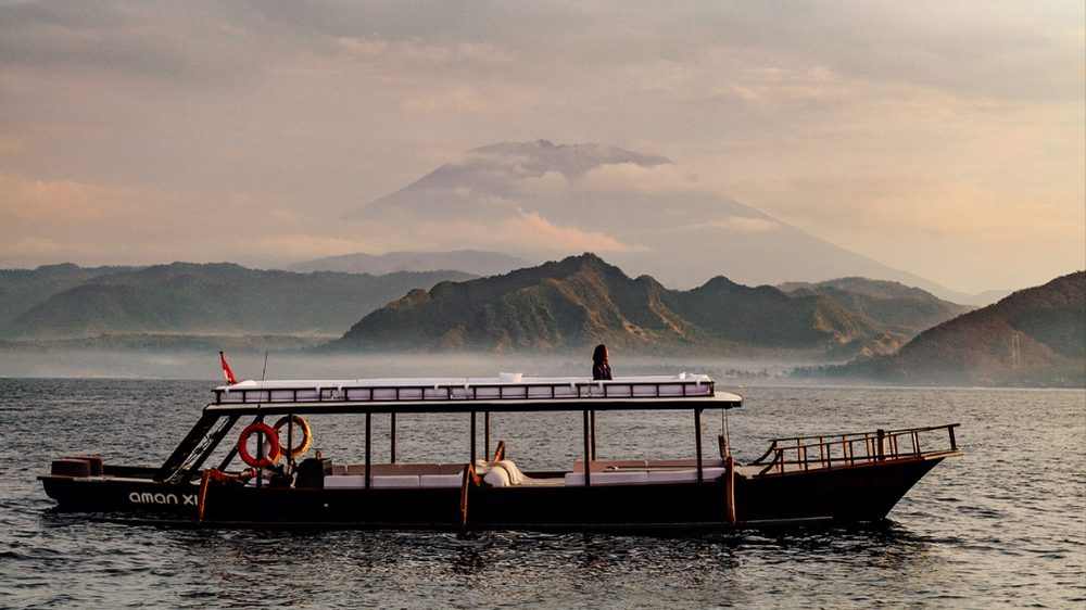 Amankila luxury retreat on the East Bali coast