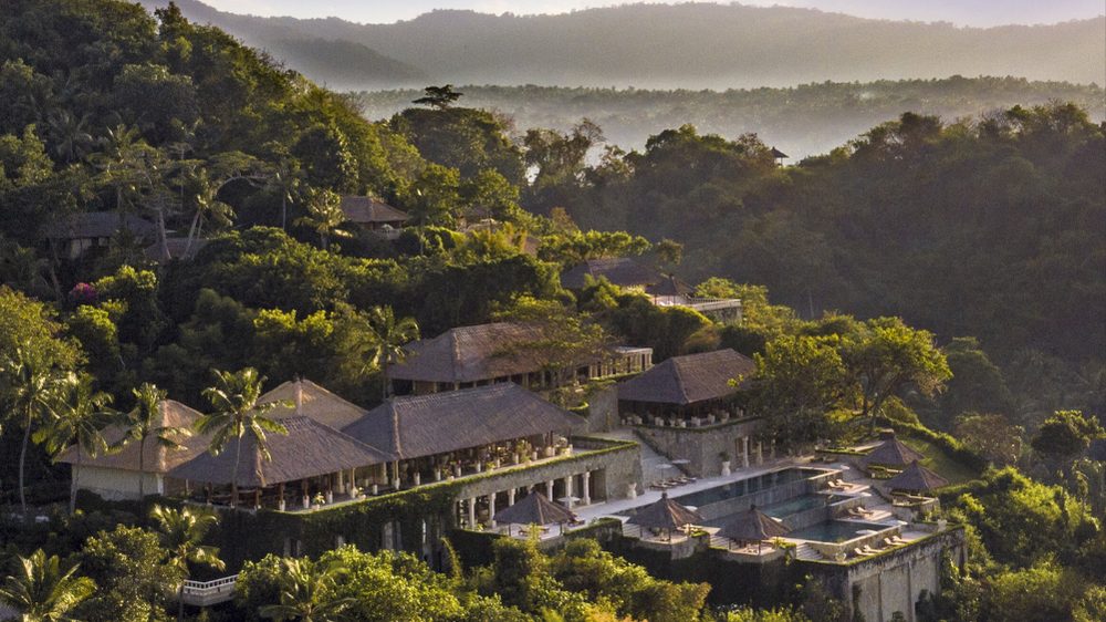 Amankila luxury retreat on the East Bali coast